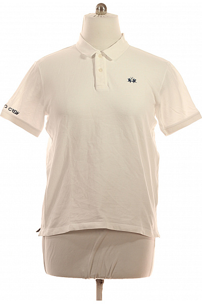 La Martina Polo tričko bílé s krátkým rukávem a výšivkou Velikost XL | La Martina | obrázek 2