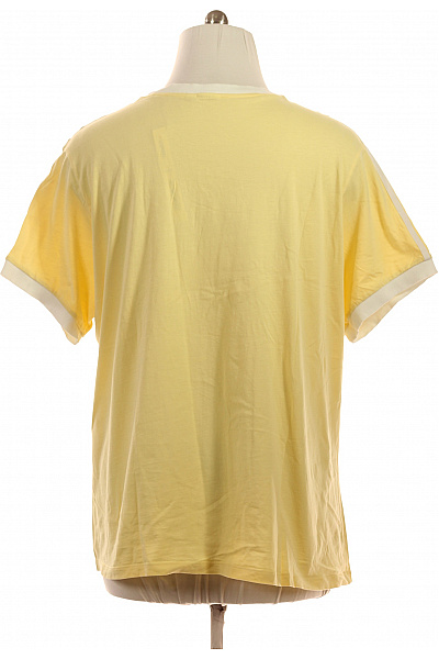 ADIDAS Žluté tričko adidas s krátkým rukávem retro basic | ADIDAS | obrázek 3