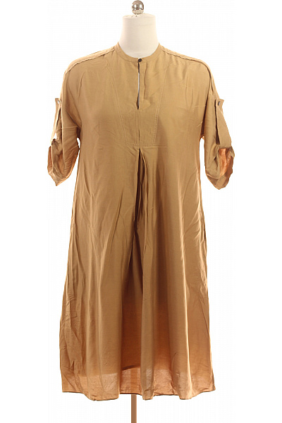 windsor. Dámské letní šaty volnočasové khaki jednobarevné plátěné Velikost L | windsor. | obrázek 2