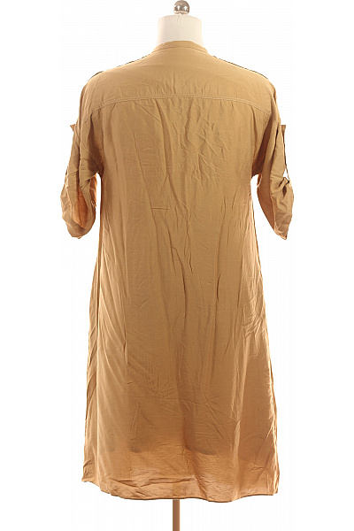 windsor. Dámské letní šaty volnočasové khaki jednobarevné plátěné Velikost L | windsor. | obrázek 3