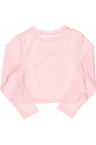 Primark Dívčí žebrované tričko dlouhý rukáv crop ležérní růžové Velikost 122 | Primark | obrázek 2