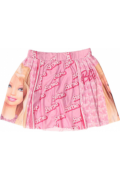 Dívčí růžová Barbie sukně s potiskem Vel. 122/128 | Unimoda | obrázek 2