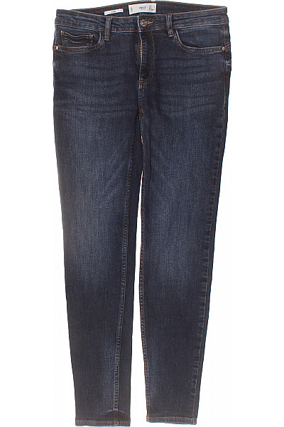 MANGO Dámské Tmavě Modré Strečové Skinny Džíny S Kapsami Vel. S