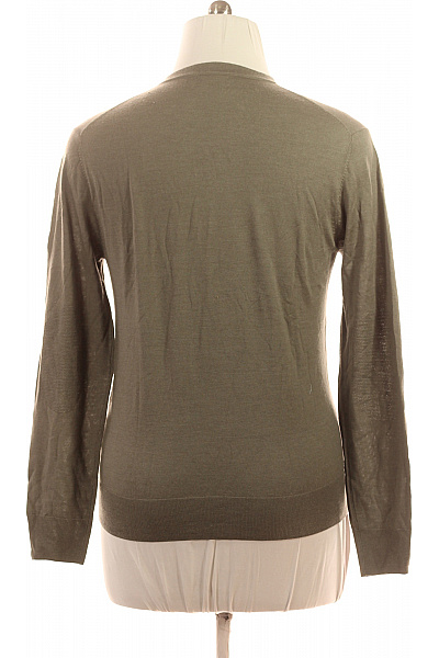HACKETT Pánský pulovr khaki základní lehký tenký přes hlavu Vel. M | HACKETT | obrázek 2