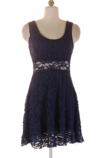 ZAUBERSTERN Dámské Letní šaty Krajkové Modré Velikost XS