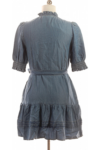 Ralph Lauren Dámské džínové šaty s krátkým rukávem a páskem Velikost M | Ralph Lauren | obrázek 3