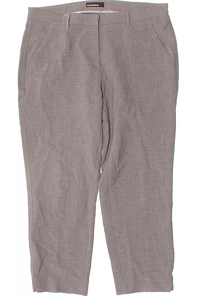 CAMBIO Dámské šedé Chinos Kalhoty Elegantní Rovné S Kapsami Vel. L