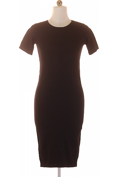 APART Dámské černé pletené pouzdrové šaty krátké jednoduché upnuté Vel. L | APART | obrázek 2