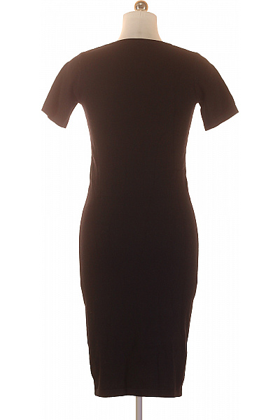 APART Dámské černé pletené pouzdrové šaty krátké jednoduché upnuté Vel. L | APART | obrázek 3