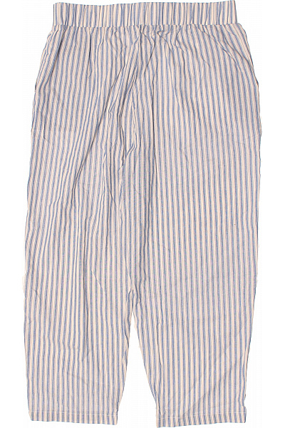 Dámské letní pruhované volné kalhoty s mašlí na doma Vel. M | Unimoda | obrázek 2