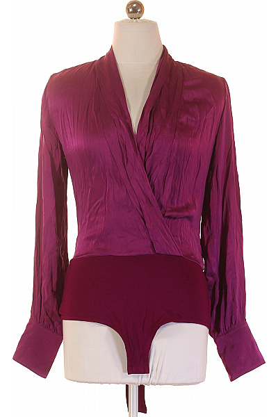 riani Fialová zavinovací halenka s dlouhým rukávem lesklá Vel. 36 | riani | obrázek 2