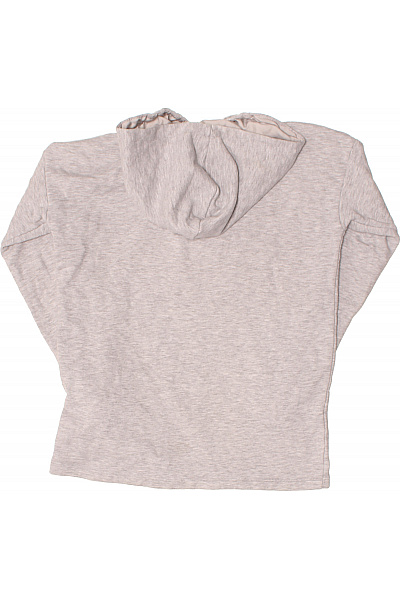 ONLY Dívčí šedá mikina s kapucí třpytivý nápis volný střih Vel. 158/164 | ONLY | obrázek 3