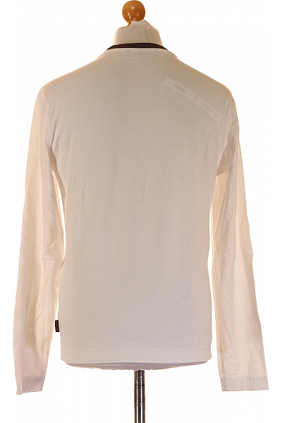 MICHAEL KORS Bavlněné bílé tričko s dlouhým rukávem a nápisem basic Velikost m | MICHAEL KORS | obrázek 2