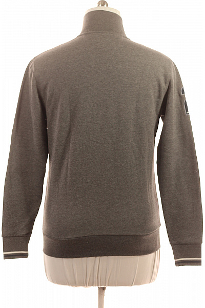 La Martina Pánská šedá mikina na zip se stojáčkem s výšivkou sportovní Vel. M | La Martina | obrázek 2