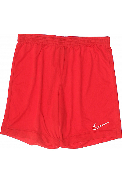 Nike Červené polyesterové sportovní kraťasy Nike s gumou v pase a logem Velikost m | Nike | obrázek 2