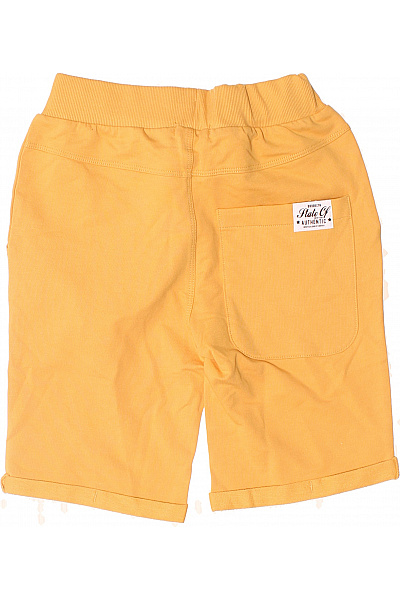 Chlapecké žluté kraťasy teplákové s kapsami a šňůrkou Vel. 134 | Unimoda | obrázek 3