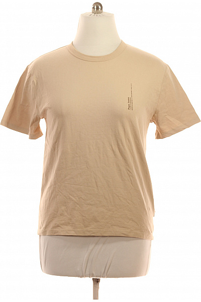 Pepe Jeans Pánské tričko béžové s krátkým rukávem a nápisem basic Vel. s | Pepe Jeans | obrázek 2