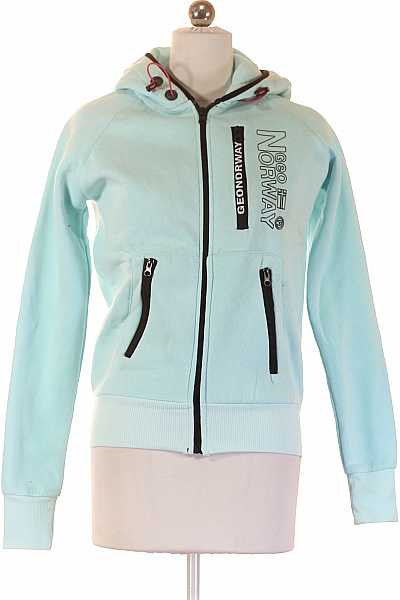 Norway Dámská bavlněná světle modrá mikina s kapucí a potiskem na zip Velikost S | Norway | obrázek 2
