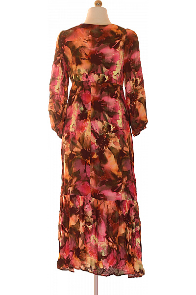 LAWRENCE GREY Viskózové zavinovací maxi šaty s dlouhým rukávem květované volné boho Velikost 38 | LAWRENCE GREY | obrázek 2