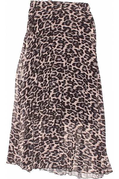 Sublevel Dámská plisovaná leopardí midi sukně s pružným pasem Vel. s/m | Sublevel | obrázek 2