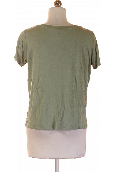 LAWRENCE GREY Zelené tričko s krátkým rukávem a hlubokým výstřihem basic Vel. XS | LAWRENCE GREY | obrázek 2