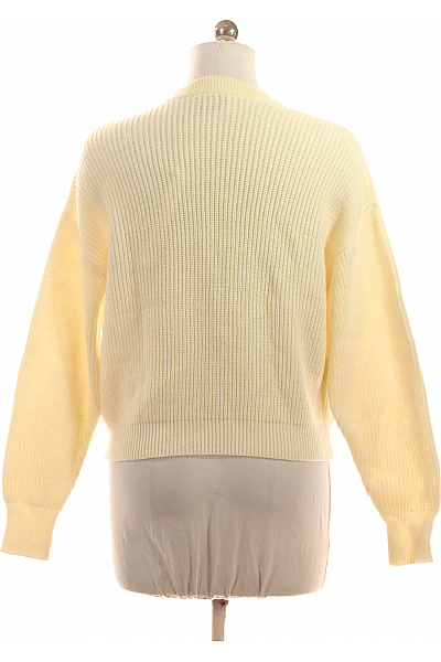 neo noir Dámský žebrovaný pulovr s dlouhým rukávem žlutý Vel. 38 | neo noir | obrázek 2