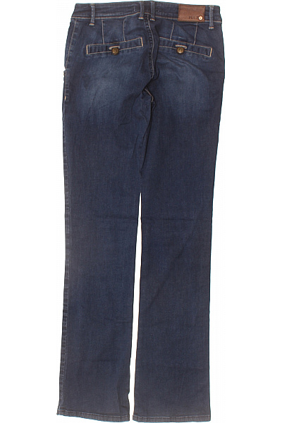 PULZ JEANS Dámské modré strečové džíny seprané rovné klasické Velikost 28 | PULZ JEANS | obrázek 2