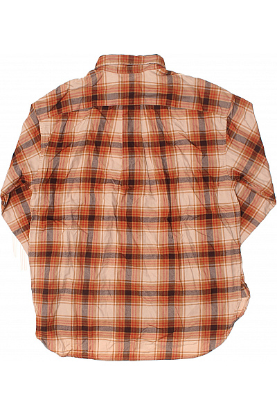 Ralph Lauren Pánská Hnědá Oranžová Kostkovaná Flanelová Ležérní Košile DlouhýRukáv Vel. XL | Ralph Lauren | obrázek 3