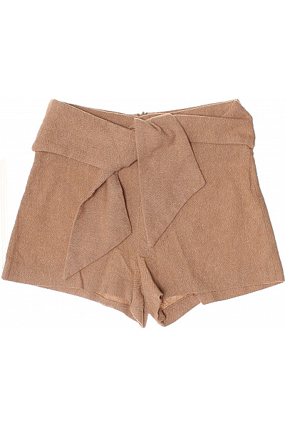 ZARA Dámské kraťasy béžové s mašlí vysokým pasem elegantní ležérní krátké Velikost XS | ZARA | obrázek 2