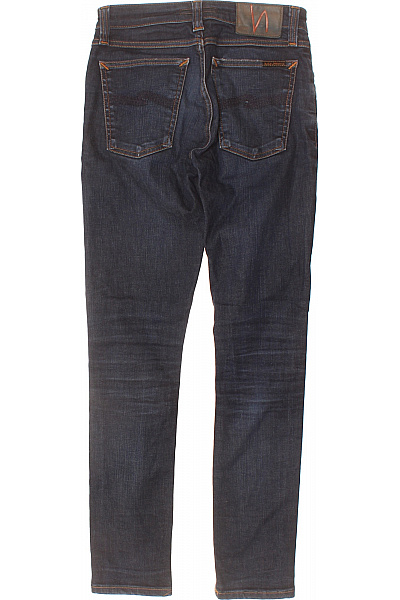 Nudie Jeans Dámské tmavě modré strečové skinny džíny seprané Velikost 27/30 | Nudie Jeans | obrázek 2