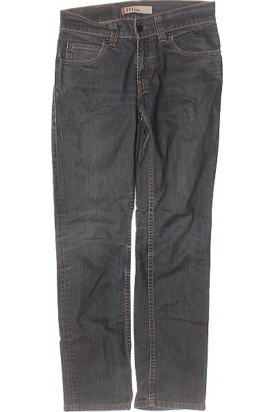 LEVIS Dámské Bavlněné Džíny 511 Slim Fit Tmavě šedé Strečové Rovné Vel. 30/32