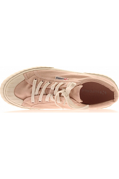 Superga růžové plátěné tenisky na platformě šněrovací volnočasové Vel. 40 | Superga | obrázek 2