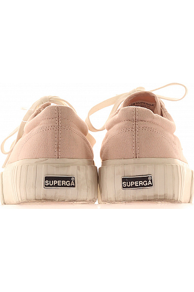 Superga růžové plátěné tenisky na platformě šněrovací volnočasové Vel. 40 | Superga | obrázek 4