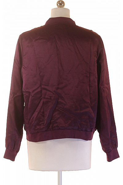 LAWRENCE GREY Dámská polyesterová bomber bunda fialová lesklá přechodová stylová krátká Velikost 36 | LAWRENCE GREY | obrázek 2