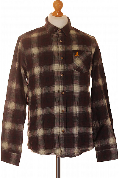 BRAVE SOUL Pánská bavlněná flanelová kostkovaná košile s dlouhým rukávem ležérní outdoor Vel. M | BRAVE SOUL | obrázek 2