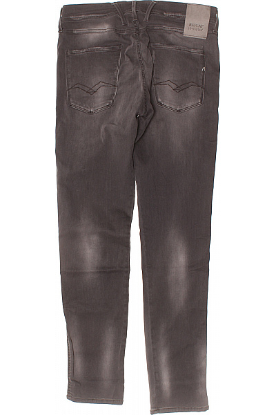 REPLAY Pánské šedé seprané strečové džíny slim fit klasické Vel. 33 | REPLAY | obrázek 2