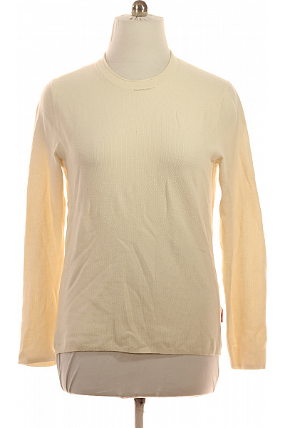 JOOP! Dlouhý Rukáv Jednobarevné Basic Světlé Letní Tričko Velikost L