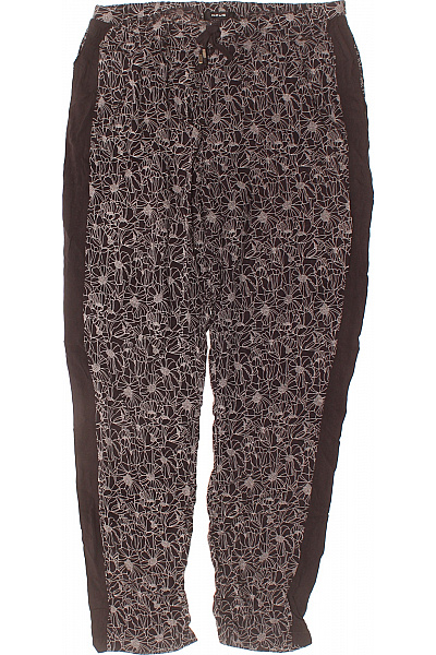 OPUS Dámské volné květované dlouhé kalhoty s bočním pruhem Velikost 38 | OPUS | obrázek 2