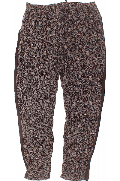 OPUS Dámské volné květované dlouhé kalhoty s bočním pruhem Velikost 38 | OPUS | obrázek 3