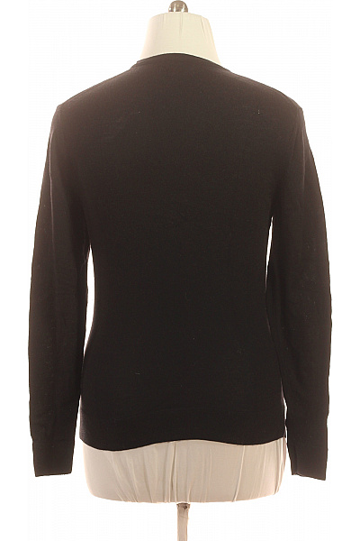 Calvin Klein Pánský vlněný černý pulovr basic dlouhý rukáv přes hlavu Vel. L | Calvin Klein | obrázek 2