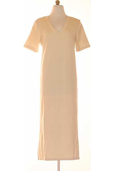 VERO MODA Dámské šaty Letní Tričkové Dlouhé Béžové Vel. M