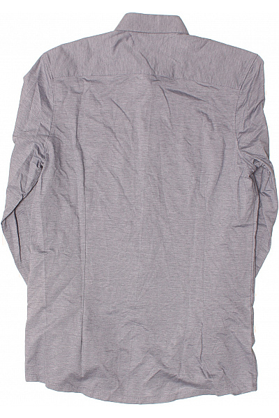 OLYMP Pánská košile dlouhý rukáv šedá jemně vzorovaná business Velikost 39 | OLYMP | obrázek 3