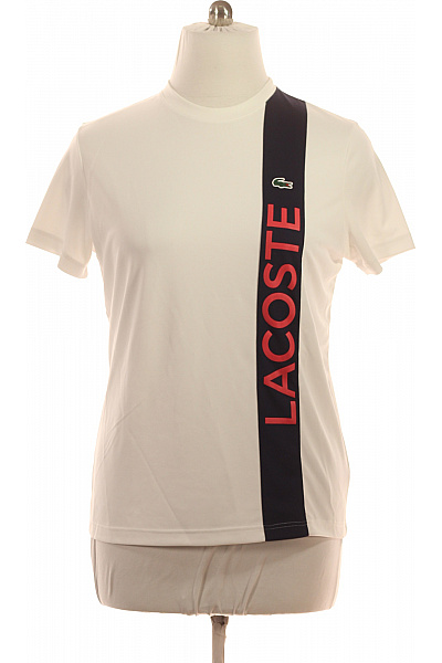 Lascana Pánské Bílé Tričko S Krátkým Rukávem A Vertikálním Nápisem Vel. L