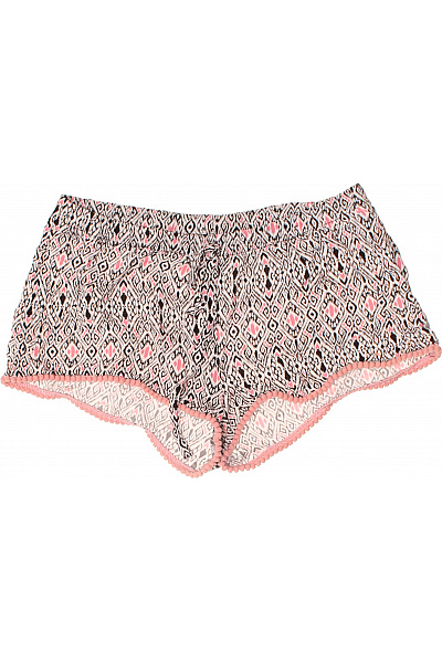 Dámské letní šortky vzorované růžové s pompony Vel. m | Unimoda | obrázek 2