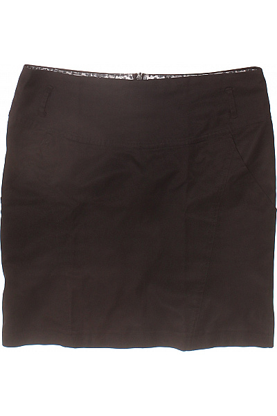 French Connection Dámská tmavě hnědá pouzdrová sukně business ke kolenům se zipem Vel. L | French Connection | obrázek 2