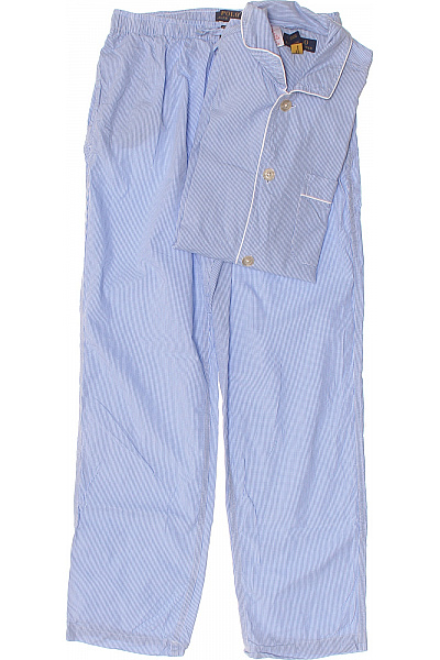 Ralph Lauren Pánské Pyžamo Modré Pruhované Bavlněné Velikost S