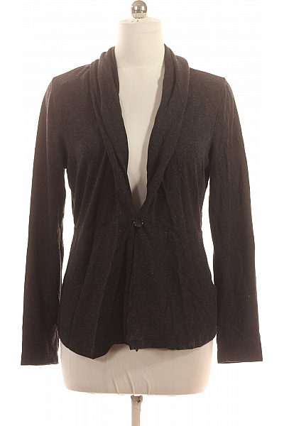 ZERO Dámský viskózový kardigan šedý zavinovací elegantní lehký dlouhý rukáv Vel. 44 | ZERO | obrázek 2