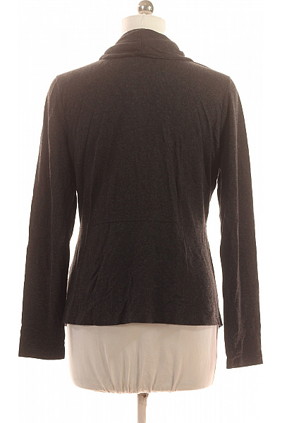 ZERO Dámský viskózový kardigan šedý zavinovací elegantní lehký dlouhý rukáv Vel. 44 | ZERO | obrázek 3