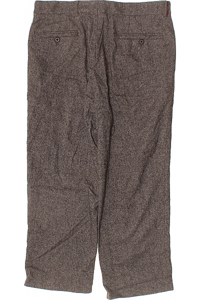 BRAX Pánské vlněné hnědé volnočasové rovné kalhoty s kapsami Vel. L | BRAX | obrázek 3