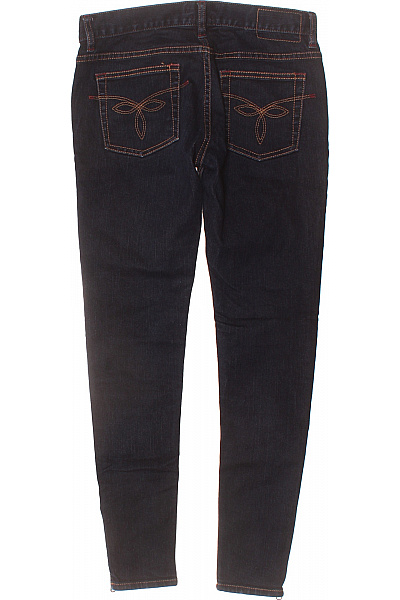 ted baker Dámské bavlněné tmavě modré skinny džíny se zipy Vel. 28/30 | ted baker | obrázek 2